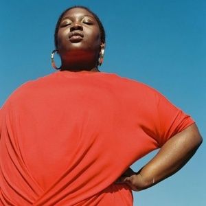 Universal Standard Senna Crossover top, Poppy,  sz L (size 22)